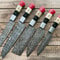 Handcrafted 5PCS Damascus Steel Chef Knife Set Professional Kitchen Cutlery 2