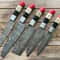 Handcrafted 5PCS Damascus Steel Chef Knife Set Professional Kitchen Cutlery 0