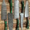 Professional Custom 5PCS Damascus Steel Chef Knives Handmade Kitchen Set 1