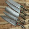 Premium Damascus Steel 5PCS Chef Knife Set Handcrafted Kitchen Cutlery 1