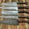 Premium Damascus Steel 5PCS Chef Knife Set Handcrafted Kitchen Cutlery 3