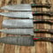 Premium Damascus Steel 5PCS Chef Knife Set Handcrafted Kitchen Cutlery 3