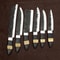 Custom Handmade 1095 D2 Steel Hunting And Kitchen Chef Knife Set With Leather Bag Hand Forged Dam 2