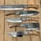 Handmade D2 Steel Etching Chef Knife Kitchen Set With Wood Handle Custom Forged High Carbon Steel 3