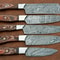 Handmade 5 Pcs Damascus Steel Chef Knife Set Professional Kitchen Cutlery Gift Box 3