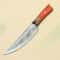 Handcrafted Damascus Kitchen Chef Knife Full Tang Blade With Pakka Wood Handle 0