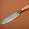 Custom Handmade Damascus Steel Chef Knife Full Tang Kitchen Knife With Rosewood Handle 0