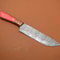 Damascus Steel Kitchen Knife Full Tang Handmade Chef Knife Poplar Handle 3