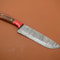 Handmade Full Tang Damascus Kitchen Chef Knife Rosewood Handle Custom Forged High Carbon Steel 3