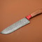 Handmade Full Tang Damascus Kitchen Chef Knife Rosewood Handle Custom Forged High Carbon Steel 0