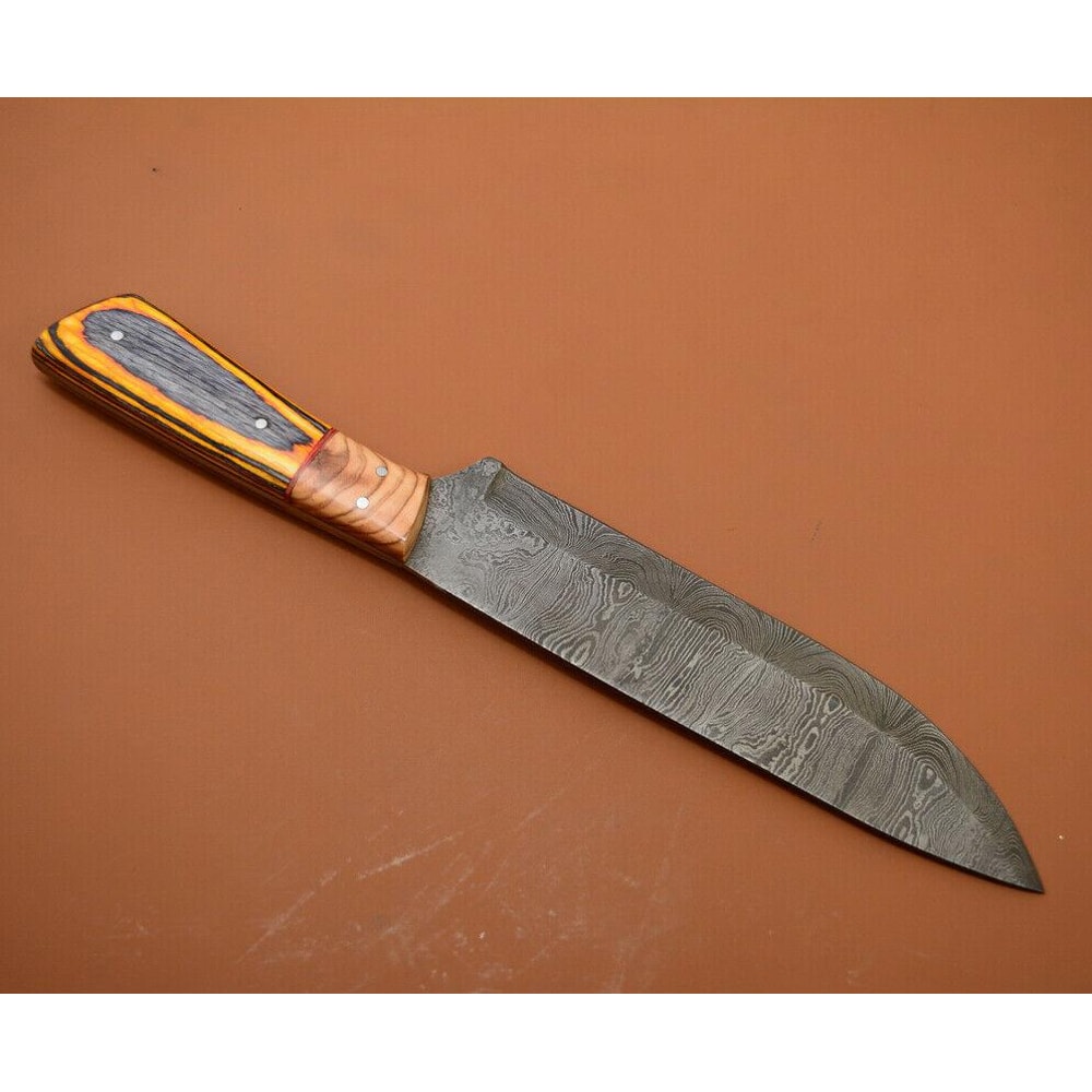 Artisan Damascus Chef Knife Handmade Full Tang Kitchen Knife Gift For Him Or Her 1