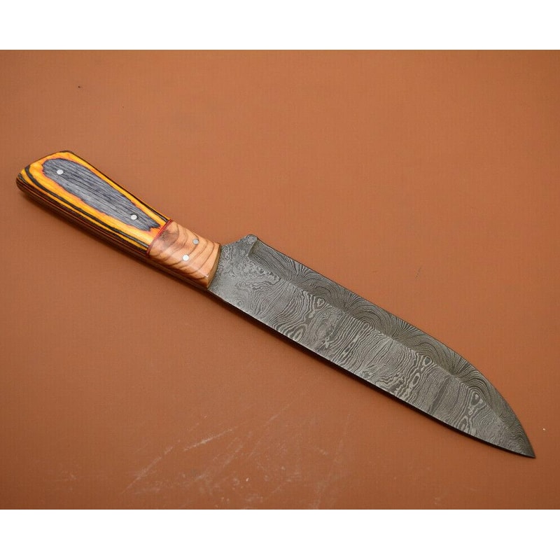 Artisan Damascus Chef Knife Handmade Full Tang Kitchen Knife Gift For Him Or Her 1