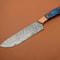 Professional Handmade Damascus Steel Kitchen Knife With Poplar Wood Handle 0