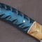 Handmade Damascus Steel Chef Knife With Groov Dollar Wood Handle Full Tang Kitchen Masterpiece 1
