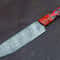 The ForgeCraft Collection Handmade Full Tang Damascus Chef Knife With Exotic Wood Handle 0