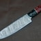 Hand Forged Damascus Steel Chef Knife Premium Craftsmanship With Groov Dollar Wood 0