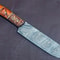 MasterChef Choice Handmade Damascus Knife With Exotic Groov Dollar Wood Handle 1