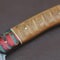 Elite Culinary Blade Full Tang Damascus Chef Knife Groov Dollar Wood Handle Design 3