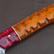 The Artisan Edge Custom Damascus Steel Kitchen Knife Groov Dollar Wood Handle 1