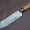Forged Full Tang Damascus Kitchen Knife Handmade Cooking Knife With Wood Grip 0