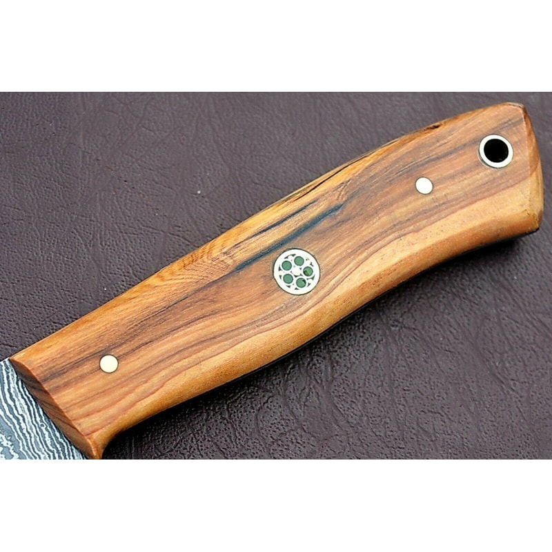 Handmade Full Tang Damascus Kitchen Chef Knife With Ash Wood Handle Custom Forged Steel Cooking Kn 3