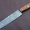 Handmade Full Tang Damascus Chef Knife With Rose Wood Handle Custom Kitchen Knife 3