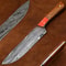 Premium Damascus Steel Kitchen Knife HandForged Chef Knife With Rosewood Handle 0