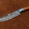 Luxury Damascus Steel Chef Knife Artisan Handcrafted Rosewood Kitchen Knife 3