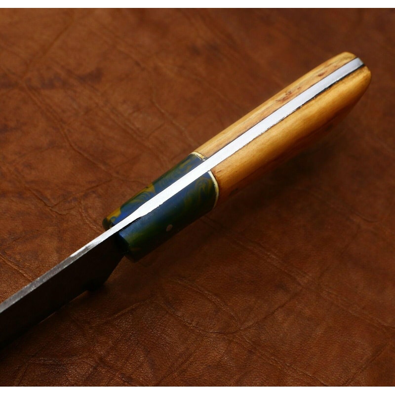 Handmade Damascus Kitchen Chef Knife 11 Full Tang Pakka Wood Handle 2