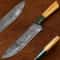 Handmade Damascus Kitchen Chef Knife 11 Full Tang Pakka Wood Handle 0