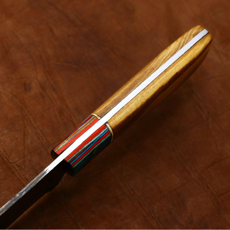 Premium Handmade Damascus Chef Knife Kitchen Knife With Pakka Wood Handle 1