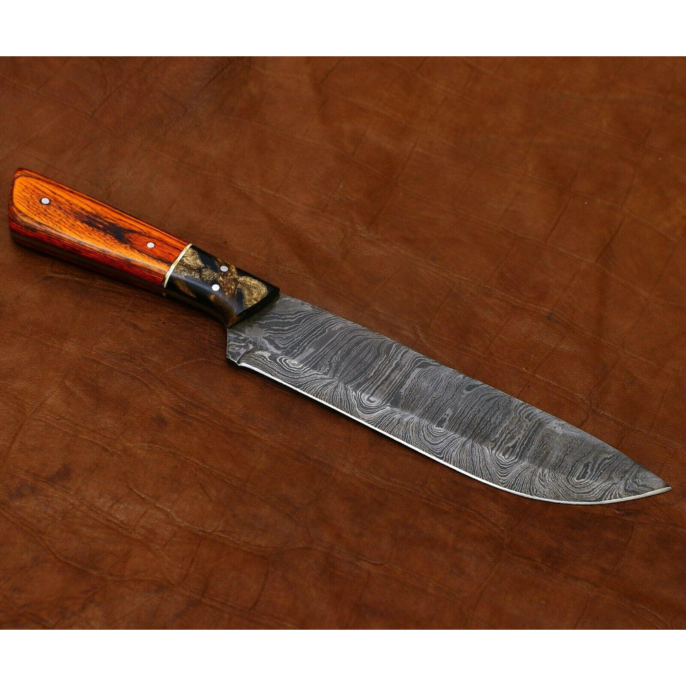 Professional Damascus Steel Kitchen Knife Handcrafted Chef Knife For Cooking Gift 1