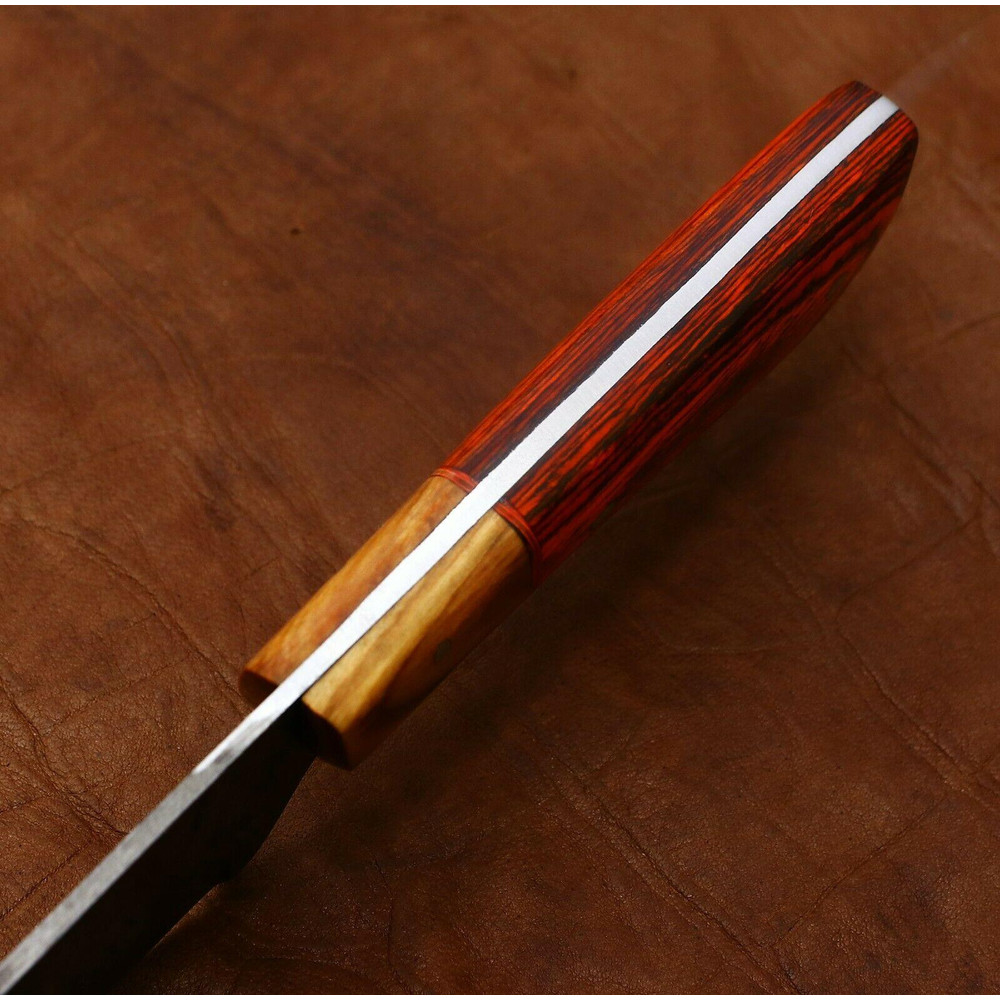 Artisan 11 Damascus Chef Knife Handmade Full Tang Blade With Pakka Wood Handle 1