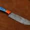 Full Tang Damascus Kitchen Knife 11 Handcrafted Chef Knife With Pakka Wood Handle 2