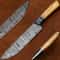 Hand Forged Damascus Chef Knife 11 Kitchen Knife With Elegant Pakka Wood Handle 0