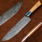 Luxury Damascus Steel Chef Knife Handmade 11Inch Cooking Knife For Professionals 0