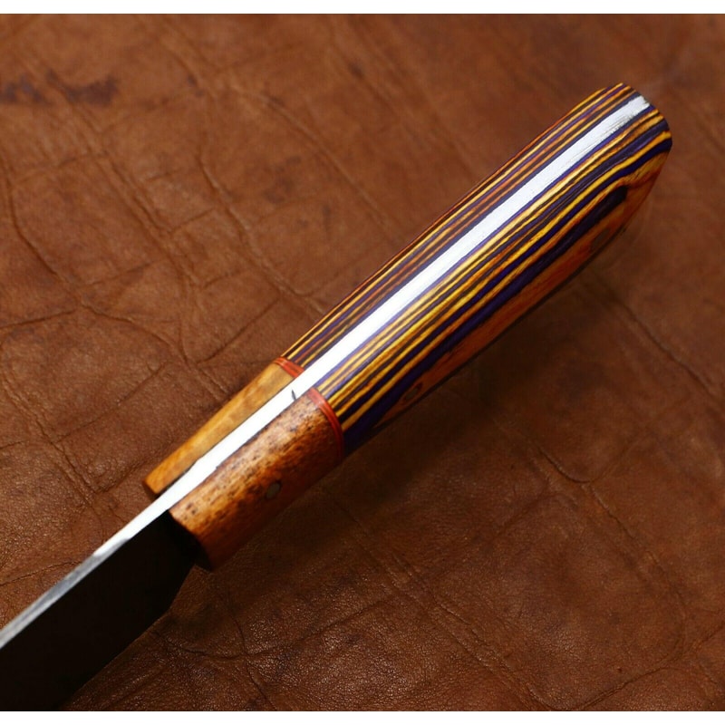 Artisan Damascus Kitchen Knife Full Tang Handmade Chef Knife For Home Restaurant 2