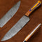 Artisan Damascus Kitchen Knife Full Tang Handmade Chef Knife For Home Restaurant 0