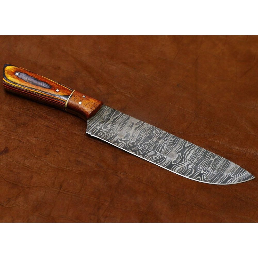 Professional Damascus Steel Kitchen Knife 11 Chef Knife With Durable Pakka Wood Handle 3