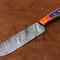 Collectors Edition Damascus Steel Chef Knife Handcrafted 11 Kitchen Blade With Pakka Wood 3