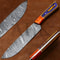 Collectors Edition Damascus Steel Chef Knife Handcrafted 11 Kitchen Blade With Pakka Wood 0