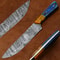 Handcrafted 11 Damascus Chef Knife Premium Kitchen Knife With Pakka Wood Handle 0