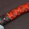 Handmade 12 Damascus Steel Chef Knife With Groov Dollar Wood Handle 3