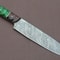 Custom Hand Forged Damascus Chef Knife Kitchen Blade With Wood Handle 0