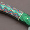 Professional 12 Inch Handmade Damascus Chef Knife Groov Dollar Wood Handle 1
