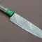 Professional 12 Inch Handmade Damascus Chef Knife Groov Dollar Wood Handle 0