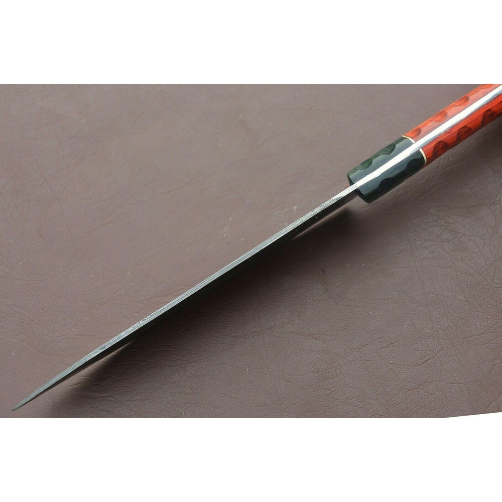 Collectors Handmade Damascus Chef Knife 12 Inch Kitchen Blade For Culinary Use 2