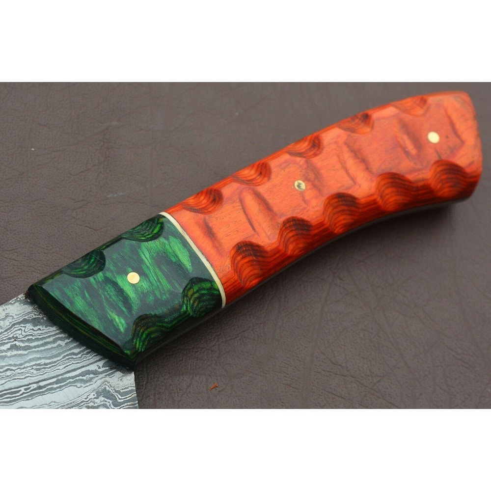 Collectors Handmade Damascus Chef Knife 12 Inch Kitchen Blade For Culinary Use 3