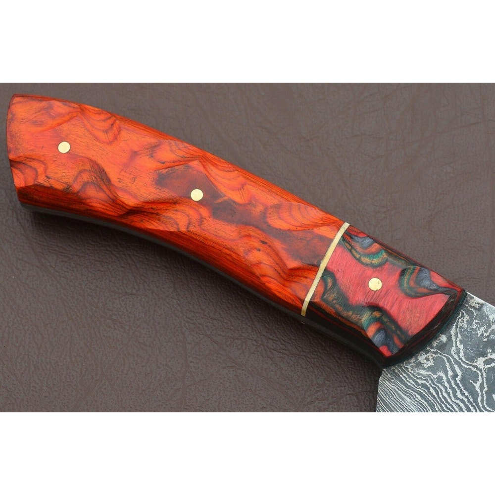 Custom Damascus Steel Kitchen Knife 12 Inch Handmade Chef Knife 1