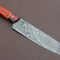 Custom Damascus Steel Kitchen Knife 12 Inch Handmade Chef Knife 0